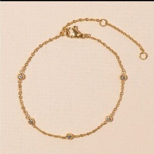 18K Gold Dip Stainless Steel Bracelet